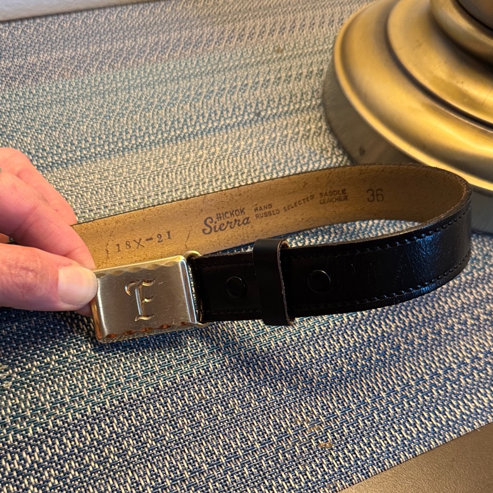 Hickok Sierra Black Leather Belt